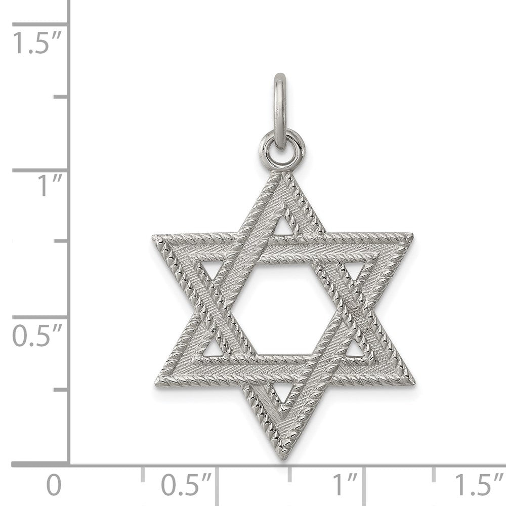 Sterlingsilber Stern Of David Charm