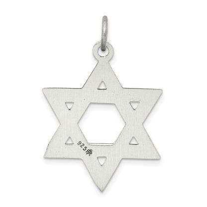 Sterlingsilber Antikisiert Stern Of David Charm