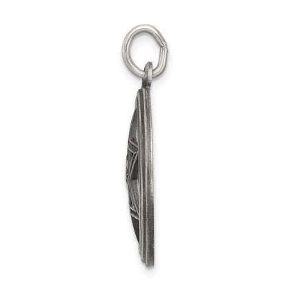Sterlingsilber Antikisiert Stern Of David Plättchen Charm