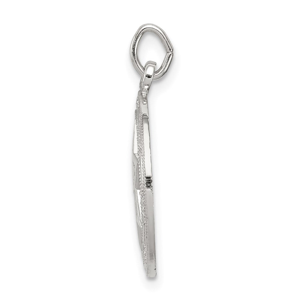 Sterlingsilber Stern Of David Plättchen Charm