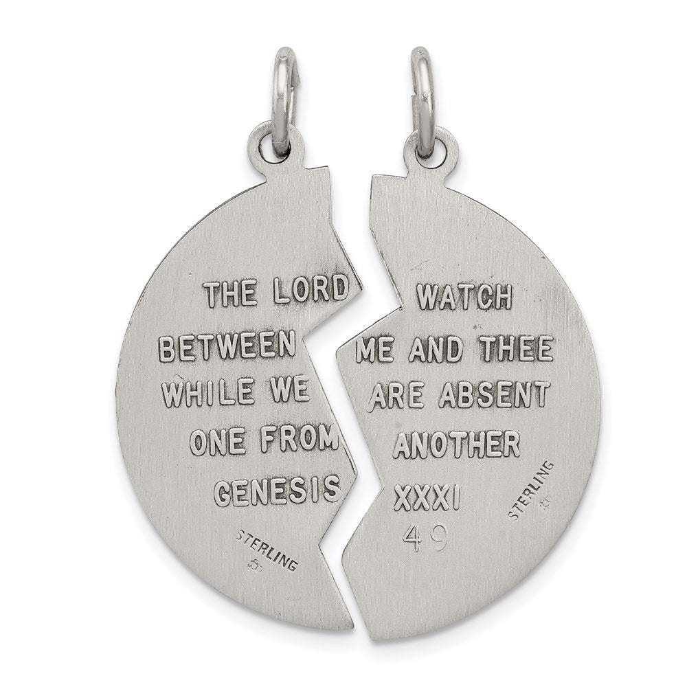 Sterlingsilber Antikisiert Mizpah Charm