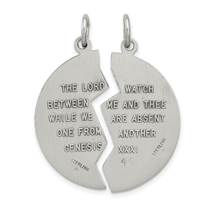 Sterlingsilber Antikisiert Mizpah Charm