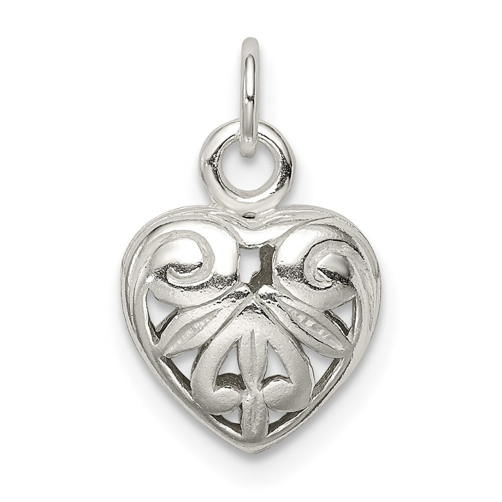 Sterlingsilber Herz Charm