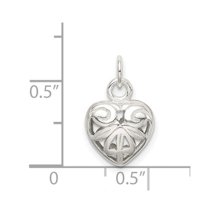 Sterlingsilber Herz Charm