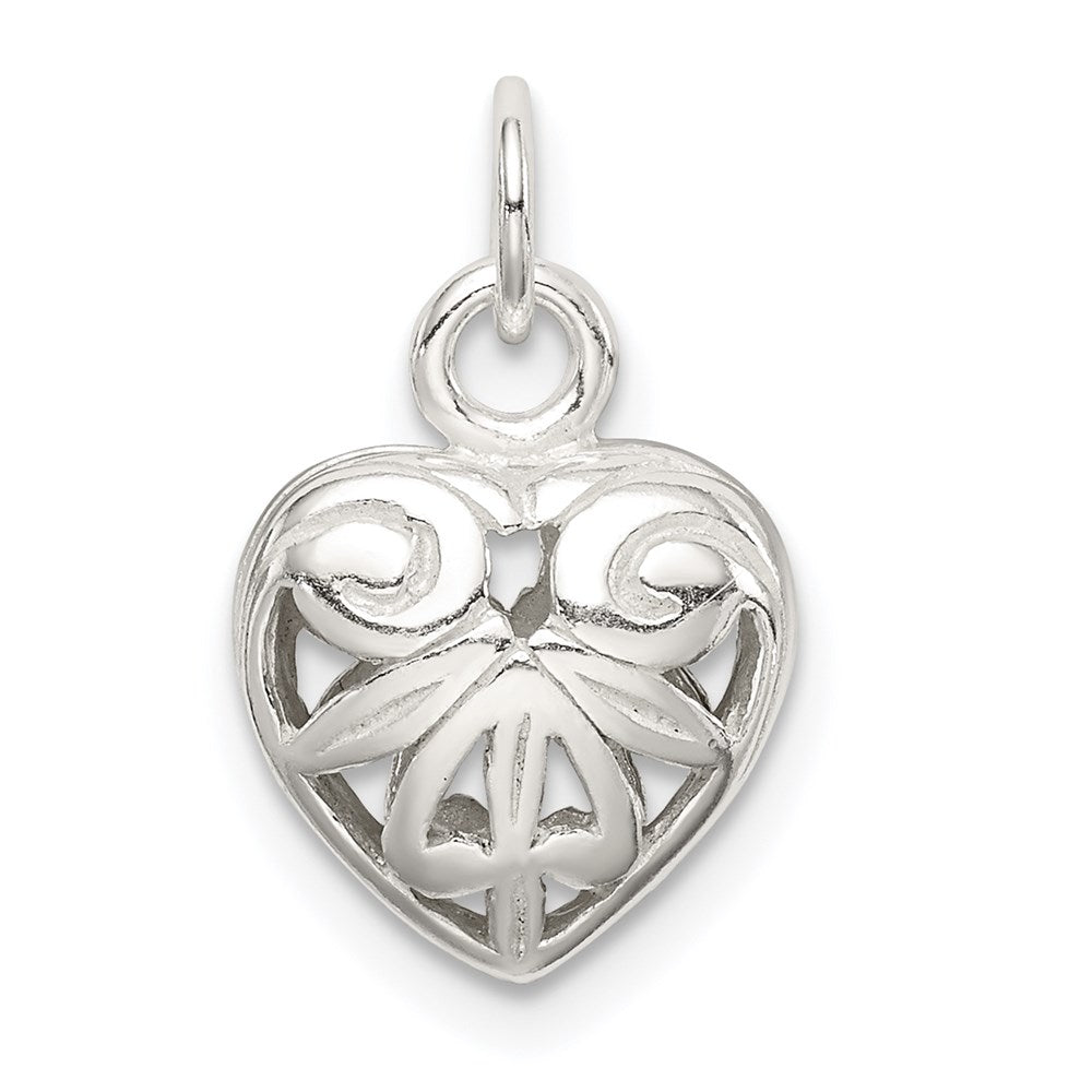 Sterlingsilber Herz Charm