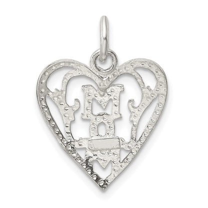 Sterlingsilber Mama in Herz Anhänger