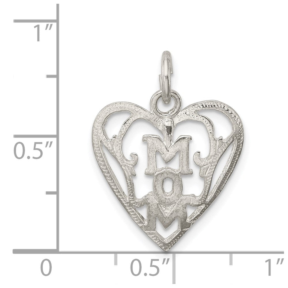 Sterlingsilber Mama in Herz Anhänger
