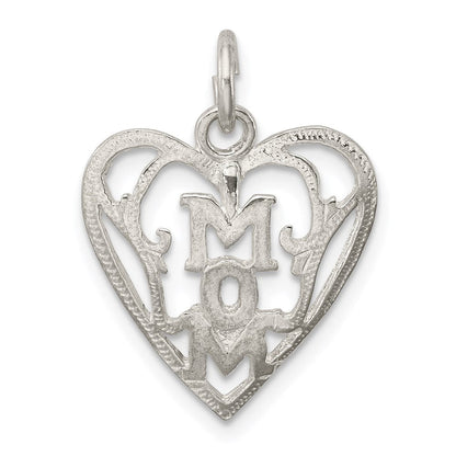 Sterlingsilber Mama in Herz Anhänger