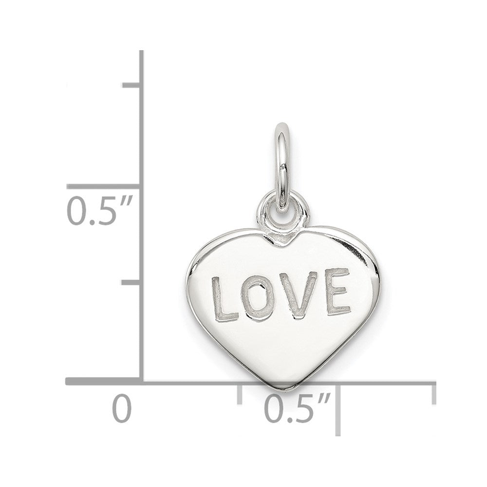Sterlingsilber Liebe Herz Charm