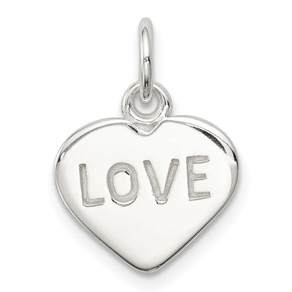 Sterlingsilber Liebe Herz Charm