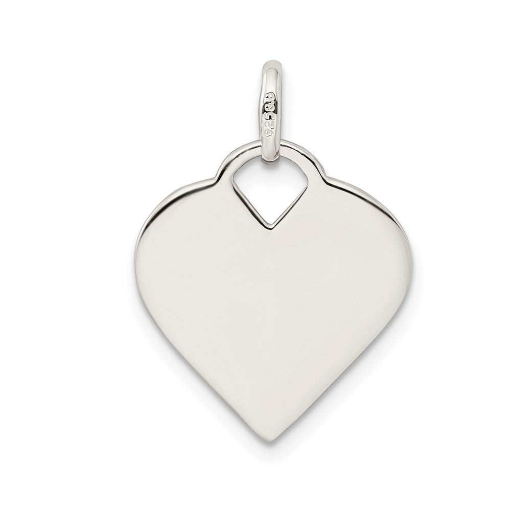 Sterlingsilber Poliert Herz Charm