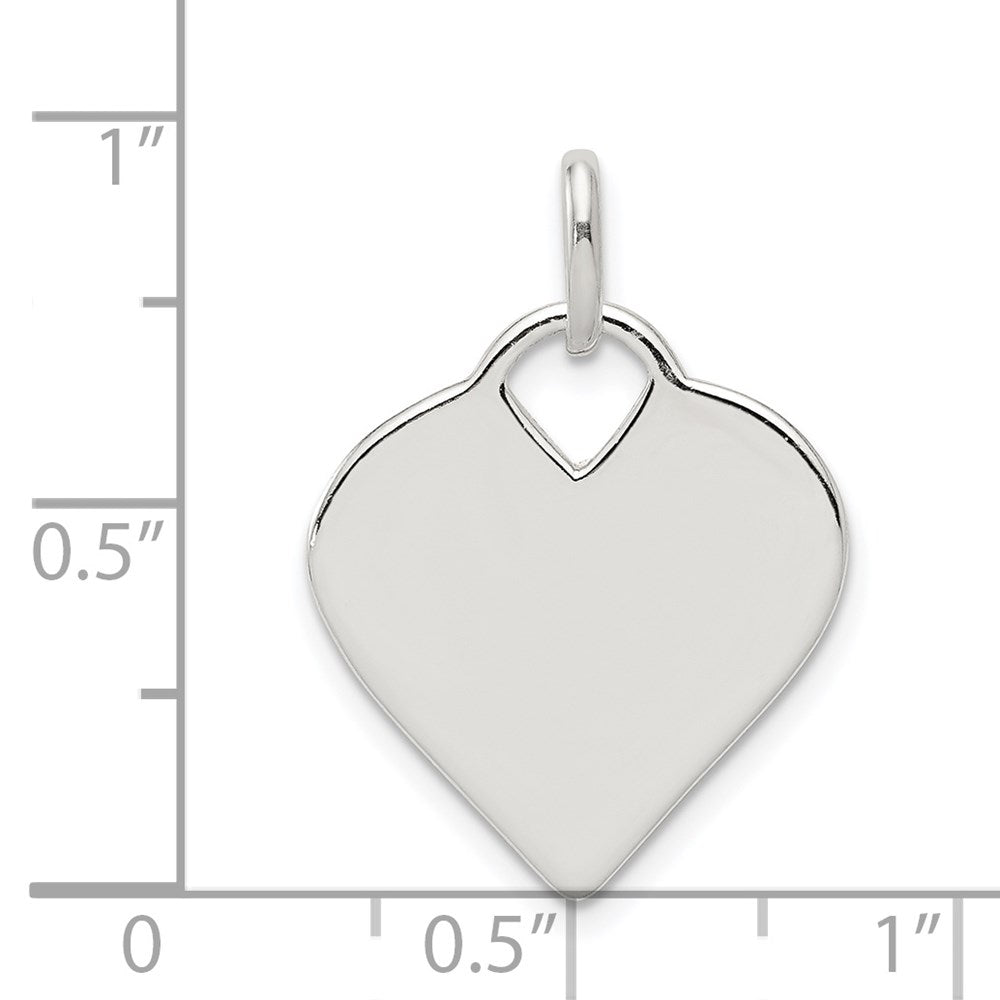 Sterlingsilber Poliert Herz Charm