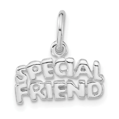 Sterlingsilber Poliert Special Freund Charm