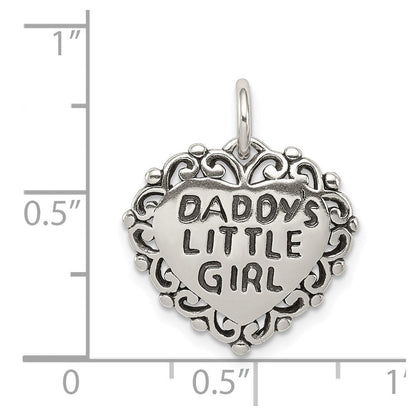 Sterlingsilber Antikisiert Daddy Little Mädchen
