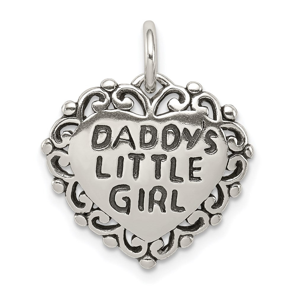 Sterlingsilber Antikisiert Daddy Little Mädchen