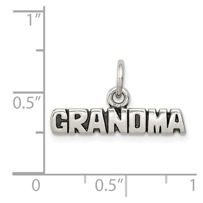 Sterlingsilber Antikisiert Oma Charm