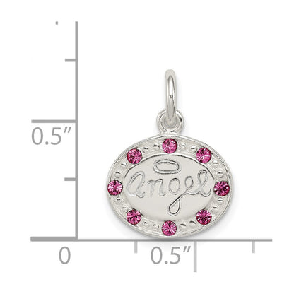 Sterlingsilber mit Stellux Kristall Engel Anhänger