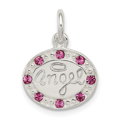 Sterlingsilber mit Stellux Kristall Engel Anhänger