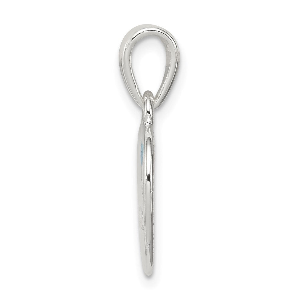 Sterlingsilber Emailliert Little Princess Herz Anhänger