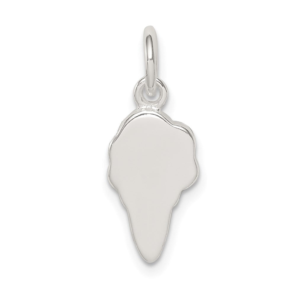 Sterlingsilber Rosa und Grün Stellux Kristall Eis Cream Cone Charm