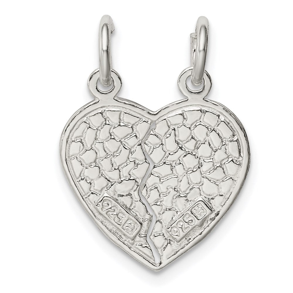 Sterlingsilber I Liebe You 2-piece Break Apart Herz Charm