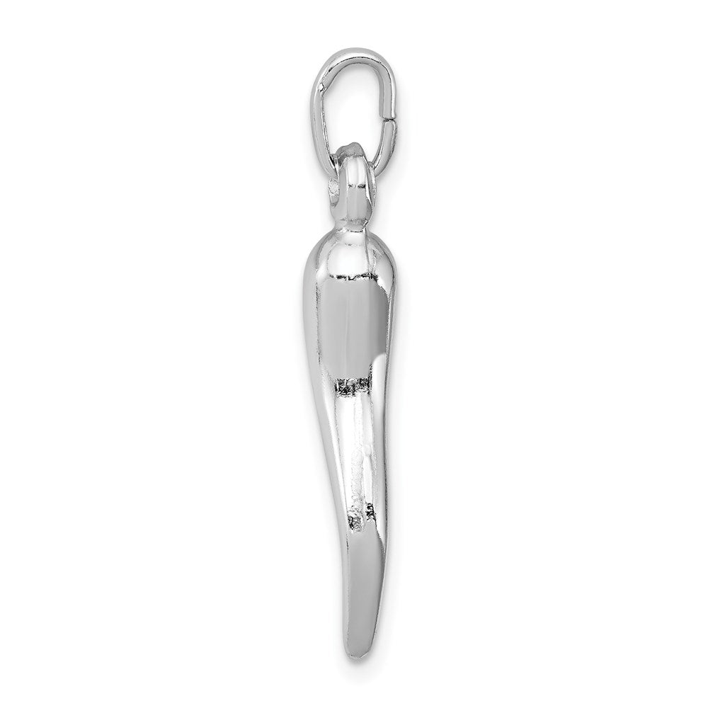 Sterlingsilber Rhodiniert Italienisch Horn Charm