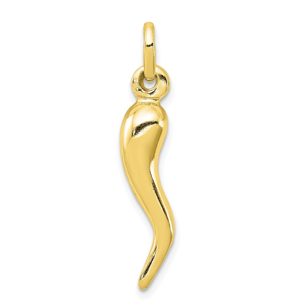 Ss/vergoldet Sterlingsilber Goldfarben Italienisch Horn Charm