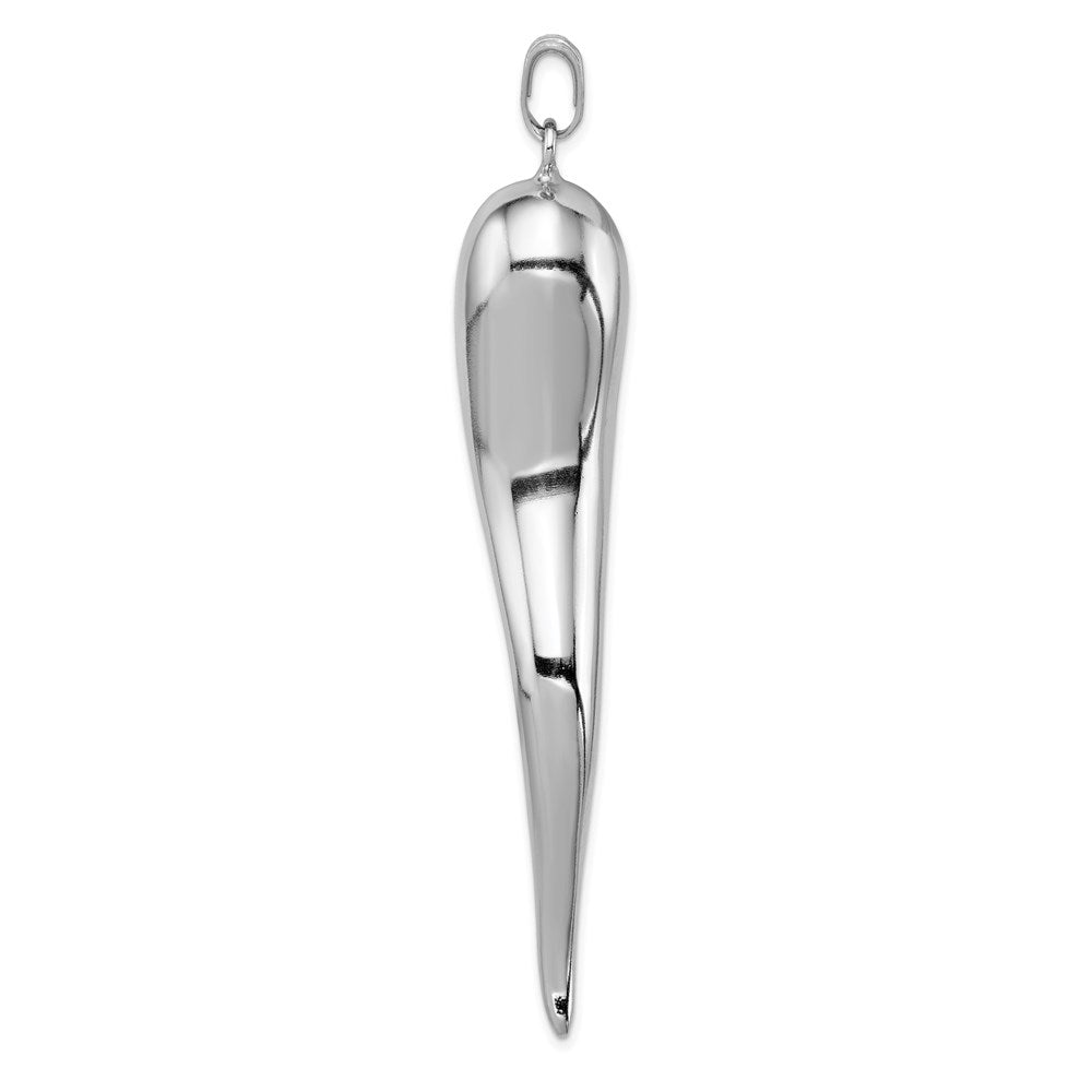 Sterlingsilber Rhodiniert Italienisch Horn Anhänger