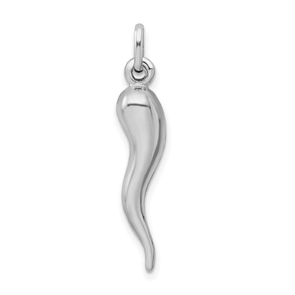 Sterlingsilber Rhodiniert Italienisch Horn Anhänger