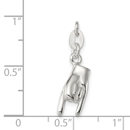 Sterlingsilber Rock auf Charm