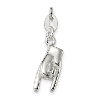 Sterlingsilber Rock auf Charm