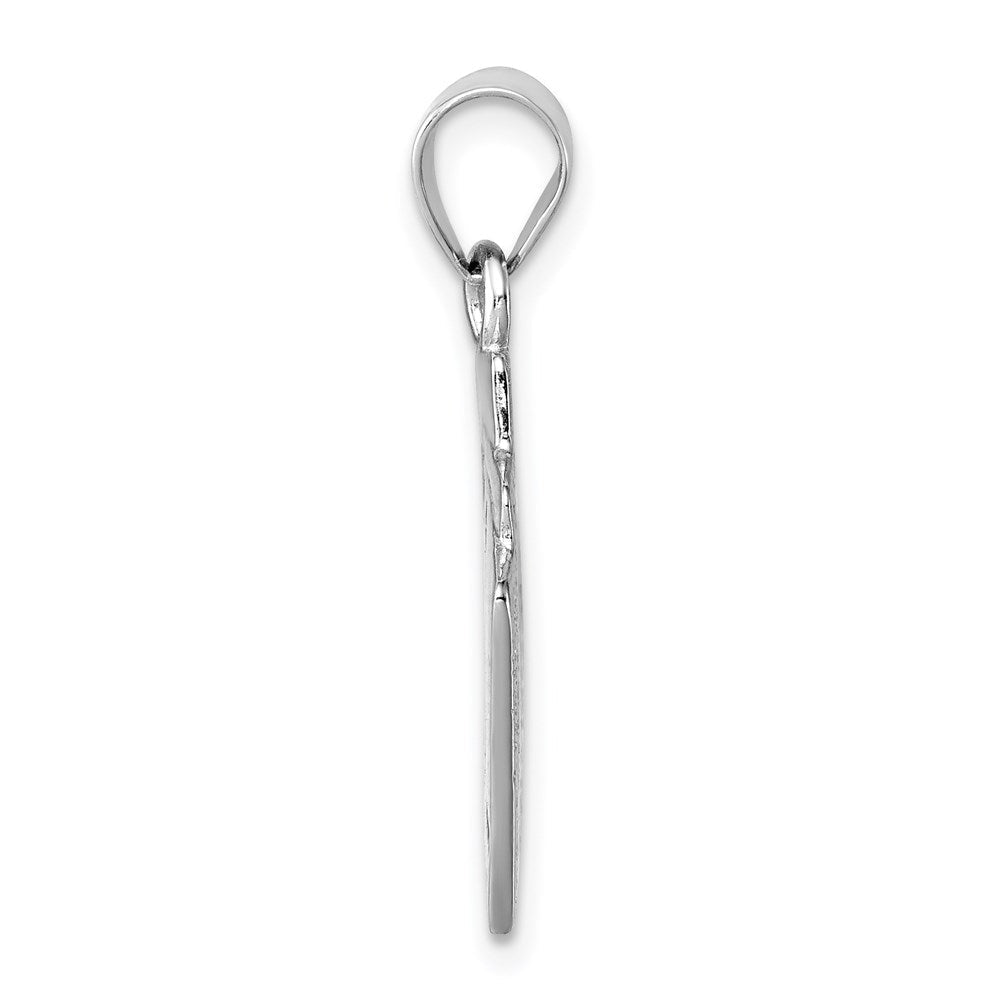 Sterlingsilber Rhodium-platedenamel Royal Flush Anhänger
