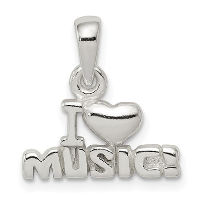 Sterlingsilber I Liebe Musik Anhänger