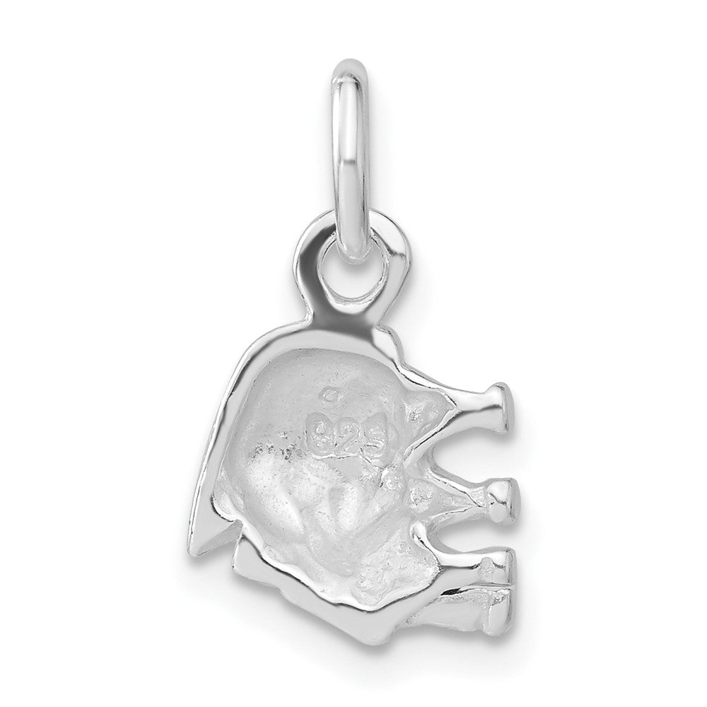 Sterlingsilber Poliert Klavier Charm