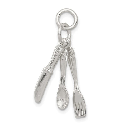 Sterlingsilber Fork, Messer, und Spoon Charm