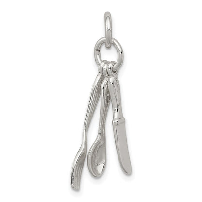 Sterlingsilber Fork, Messer, und Spoon Charm