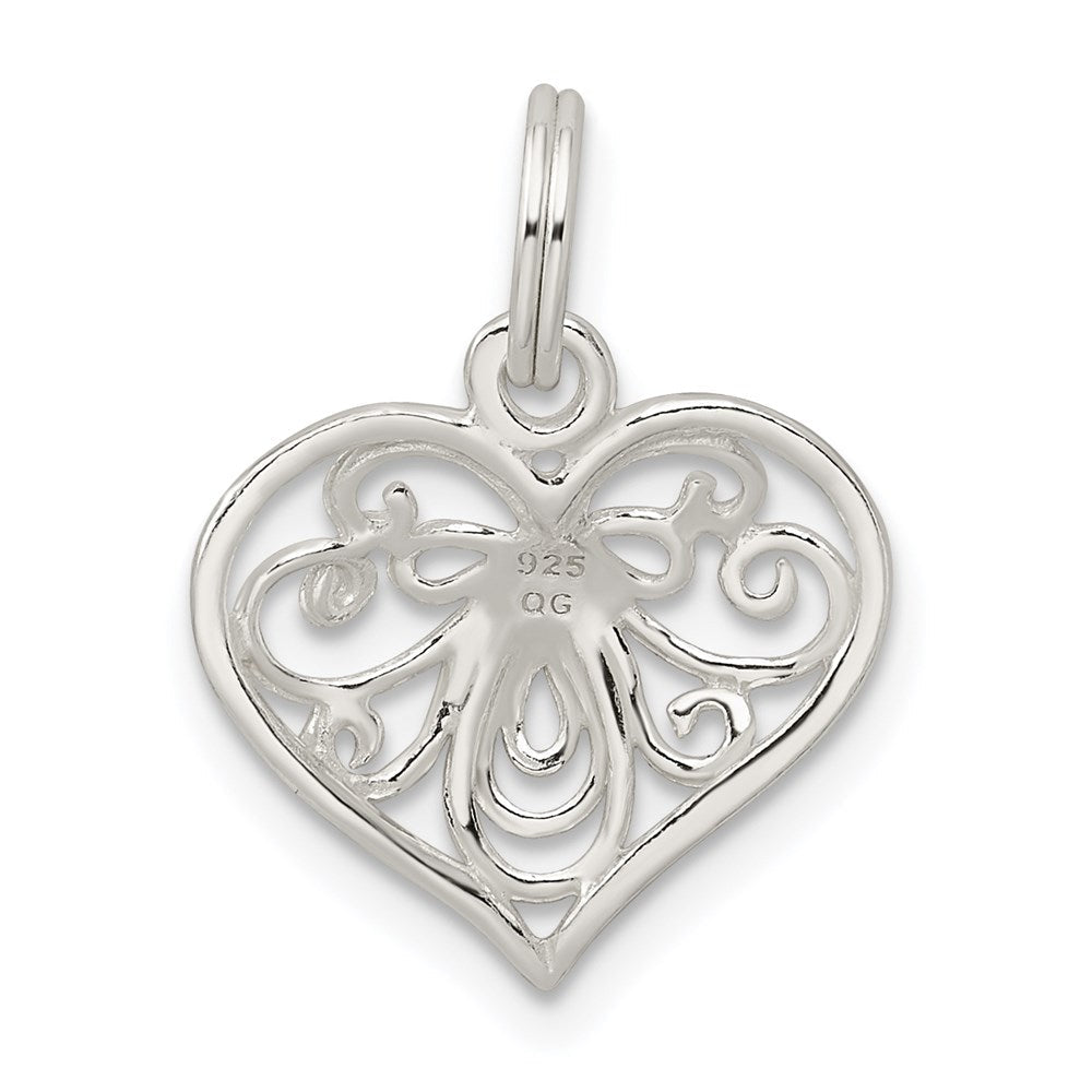Sterlingsilber Herz Charm