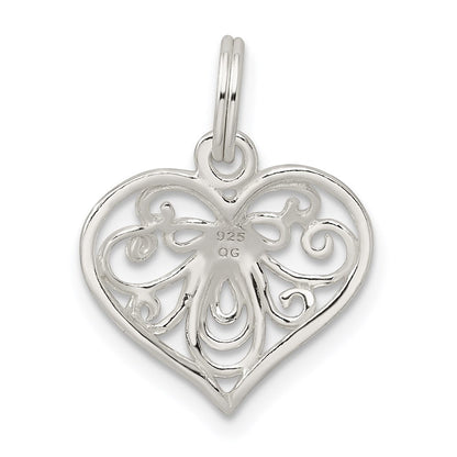 Sterlingsilber Herz Charm
