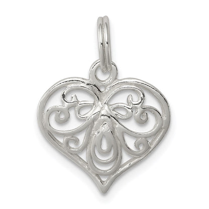 Sterlingsilber Herz Charm