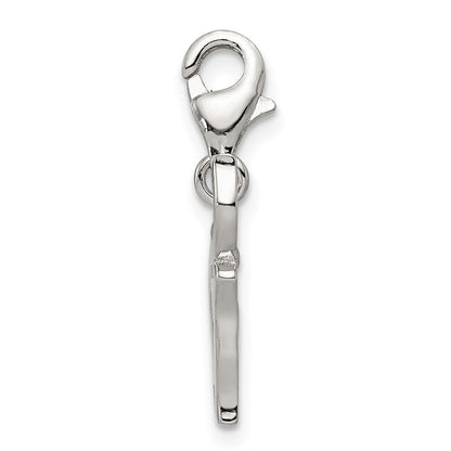 Sterlingsilber Rhodiniert Blau Emailliert Elefant Charm