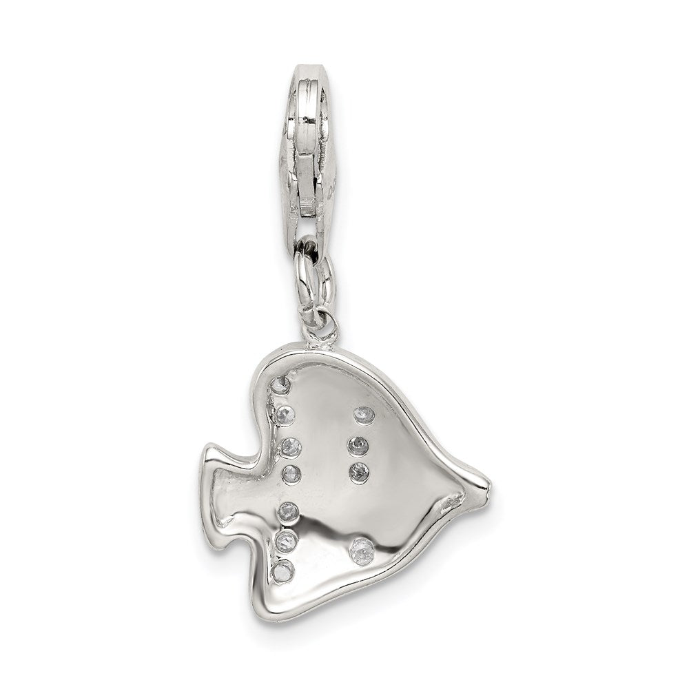 Sterlingsilber Multi-colored Emailliert Fisch Charm