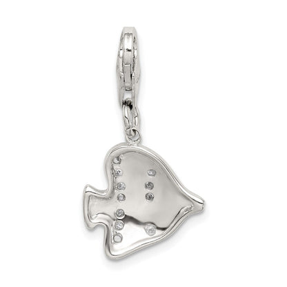Sterlingsilber Multi-colored Emailliert Fisch Charm