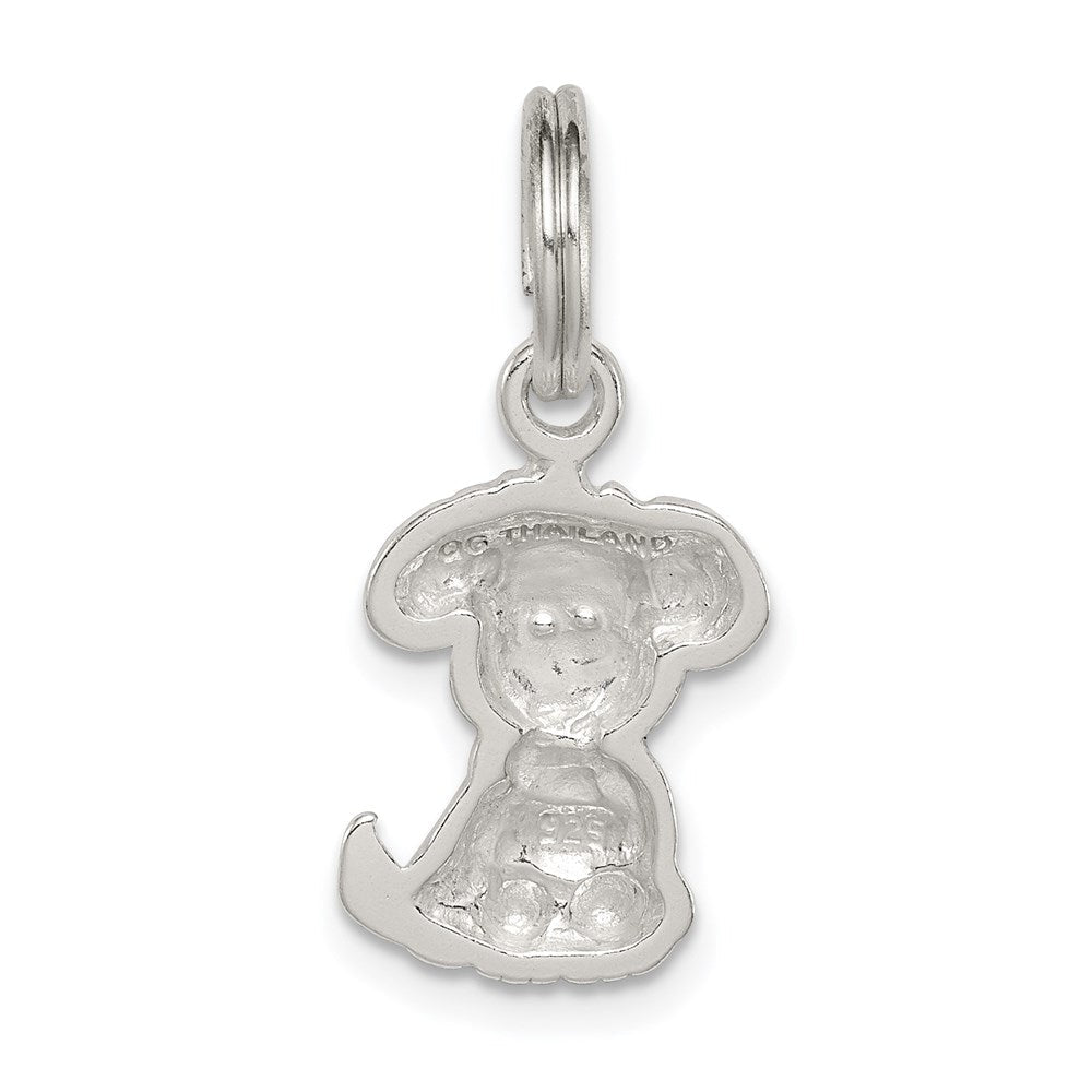 Sterlingsilber Emailliert Puppy Charm
