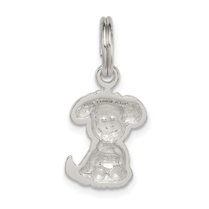 Sterlingsilber Emailliert Puppy Charm