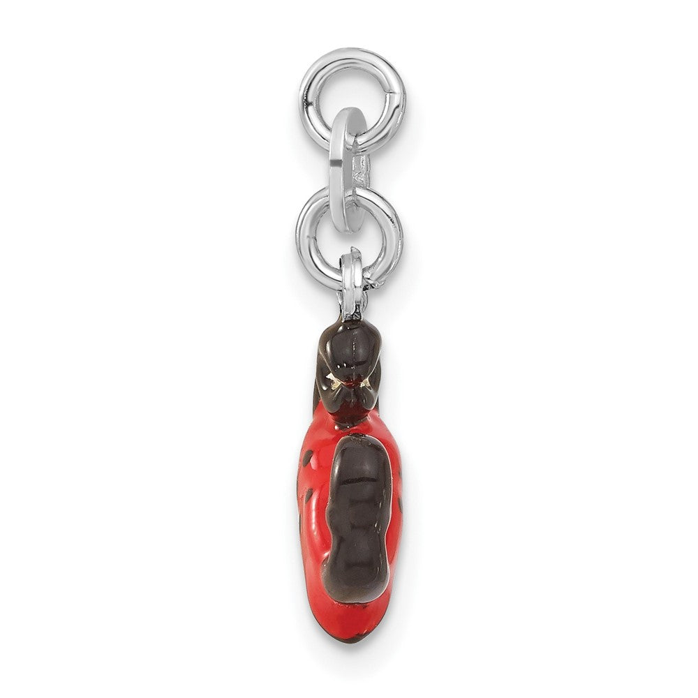 Sterlingsilber Emailliert Krabbe Charm
