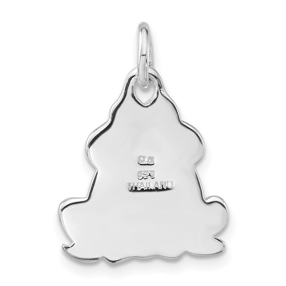 Sterlingsilber Poliert Mehrfarbig Emailliert Frosch Charm
