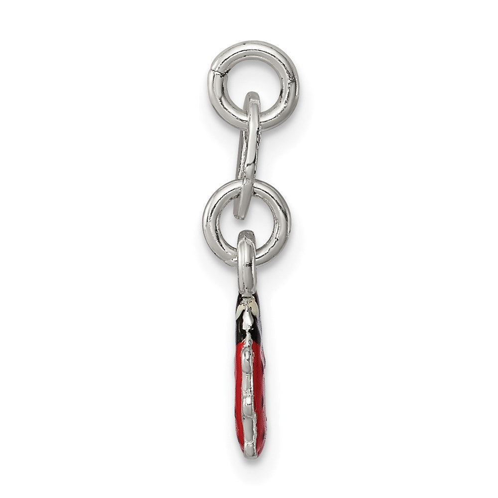 Sterlingsilber Emailliert Marienkäfer Charm