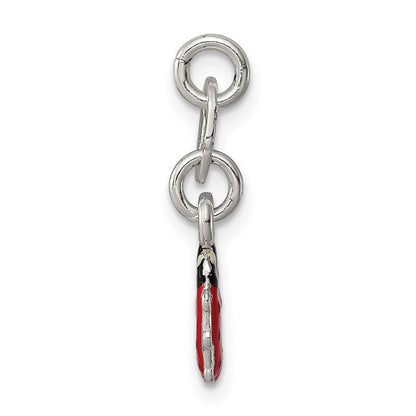 Sterlingsilber Emailliert Marienkäfer Charm
