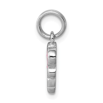 Sterlingsilber Rhodium-platedglitter Emaille Libelle Charm