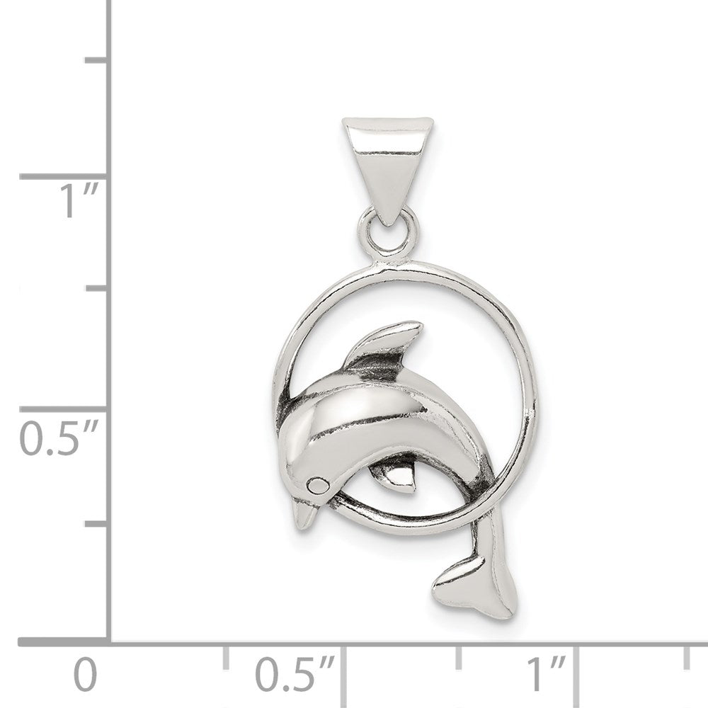 Sterlingsilber Delfin Charm